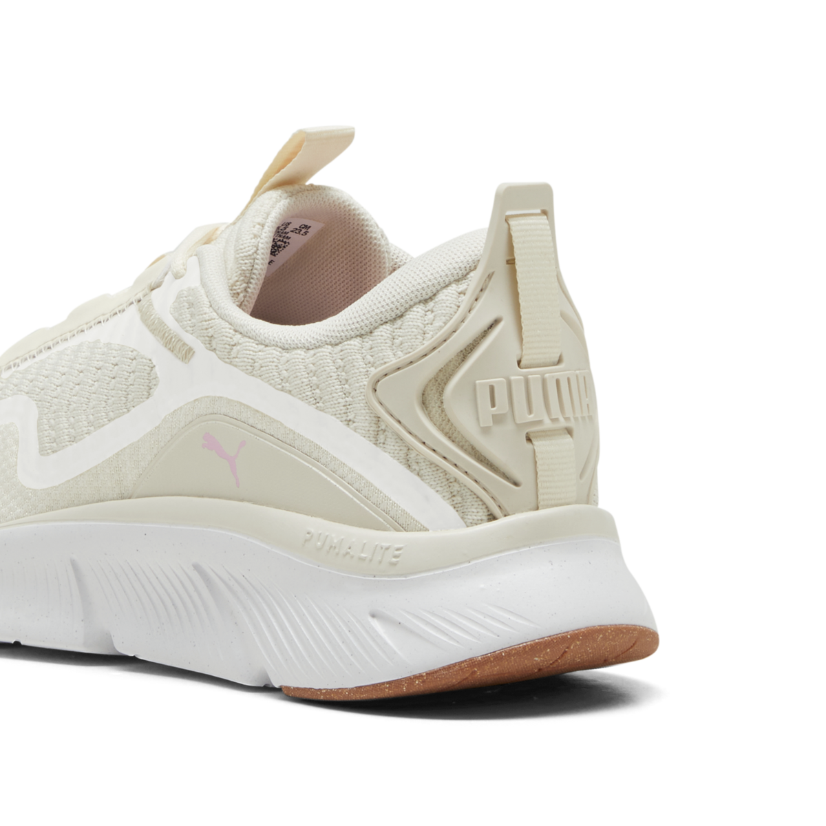 Puma FlexFocus Better Knit Wn Bej Kadın Yürüyüş ve Koşu Ayakkabısı