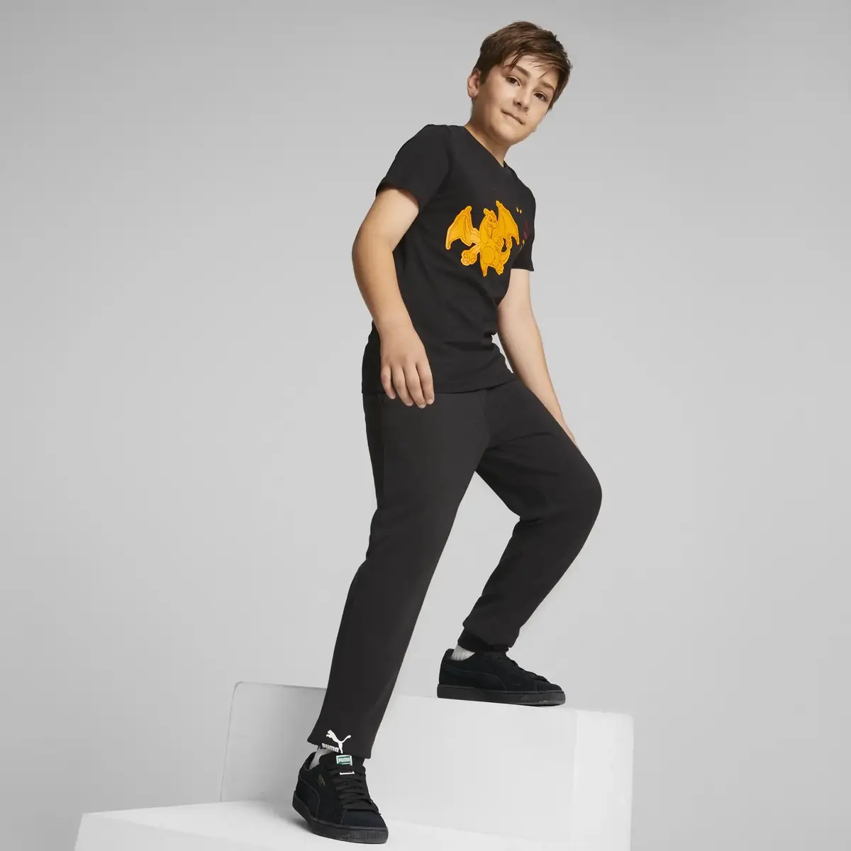 Puma X Pokemon Tee Kids Siyah Erkek Çocuk T-Shirt