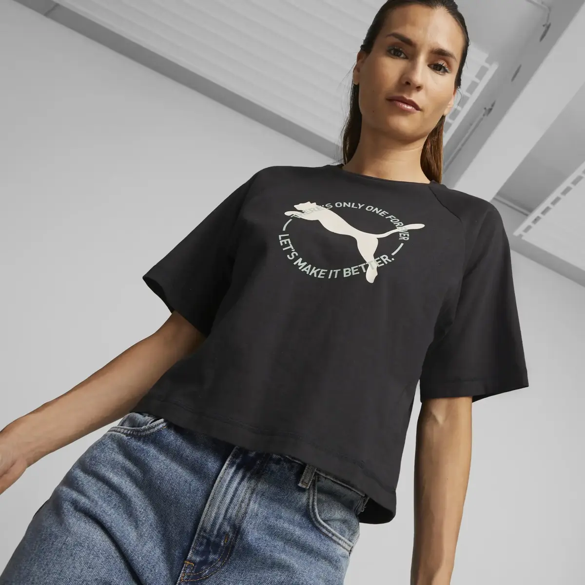Puma BETTER SPORTSWEAR Tee Siyah Kadın T-Shirt & Polo