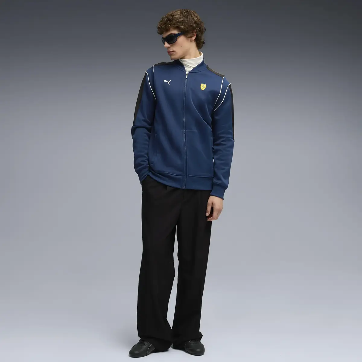 Puma Ferrari MT7 Track Jacket Mavi Erkek Ceket