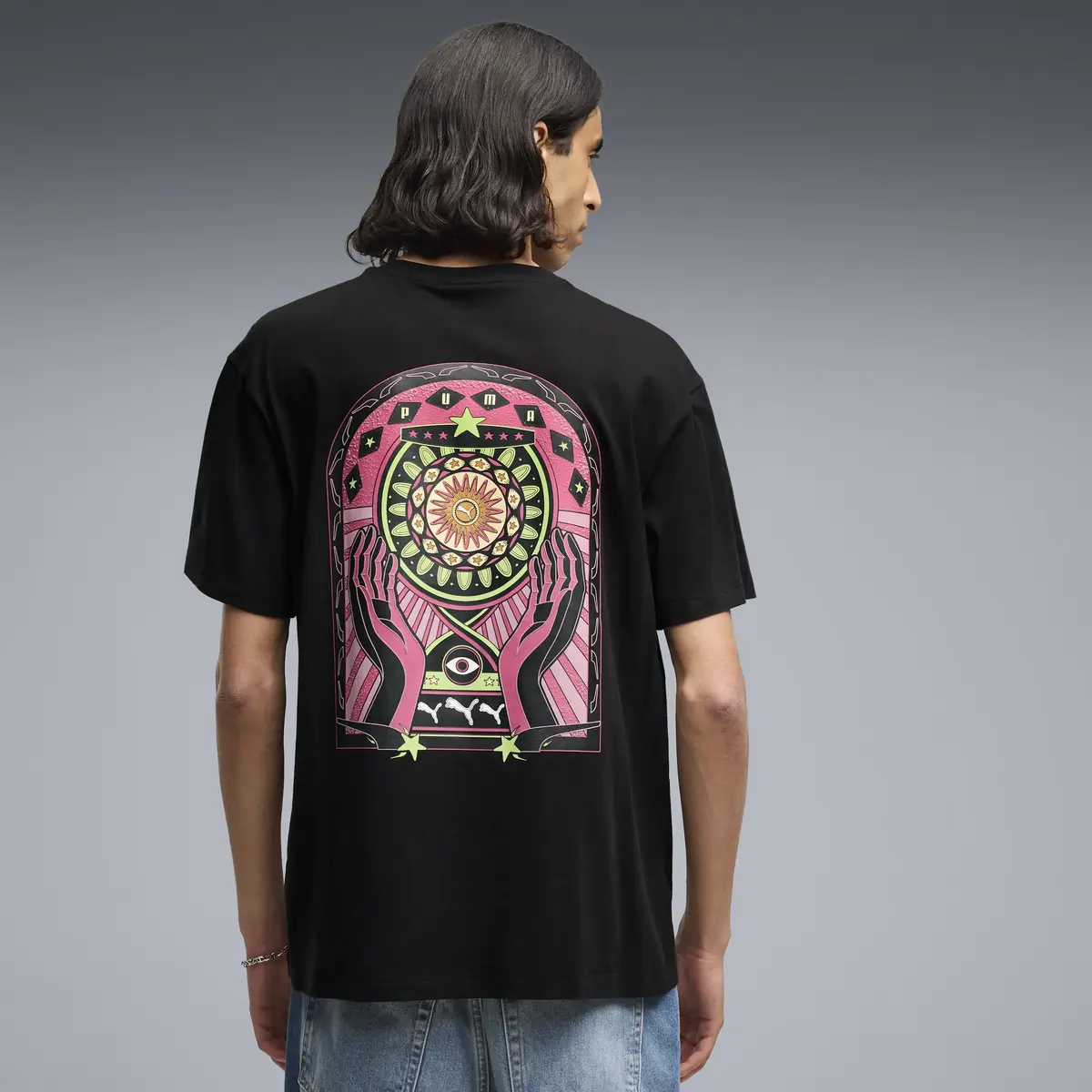 PUMA GRAPHIC Sun Relaxed Tee Siyah Erkek T-Shirt & Polo