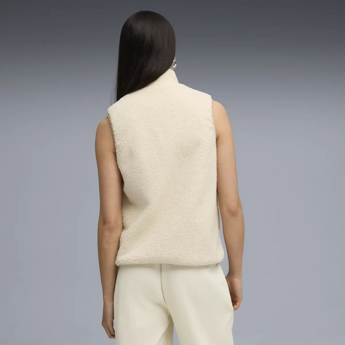 Puma Reversible Sherpa Vest Krem Kadın Yelek