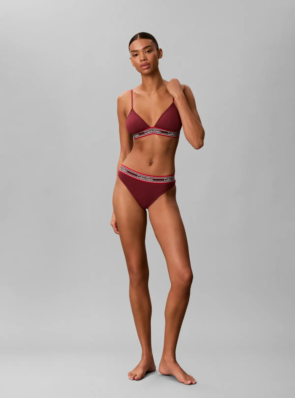 Calvin Klein THONG Bordo Tanga