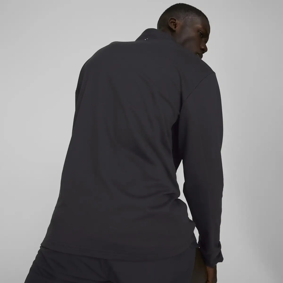 Puma Run Cloudspun Full Zıp Siyah Erkek Fermuarlı Spor Ceketi
