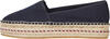 Tommy Hilfiger TH EMBROIDERED FLATF Kadın Siyah Ayakkabı