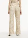 Calvin Klein WAVE PRINT WIDE LEG Kadın Bej Geniş Paça Pantolon