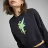 PUMA WARDROBE ESS Graphic Crew Lacivert Kadın Sweatshirt
