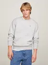 Tommy Hilfiger  TJM REGULAR FLEECE C Erkek Gri Sweatshirt