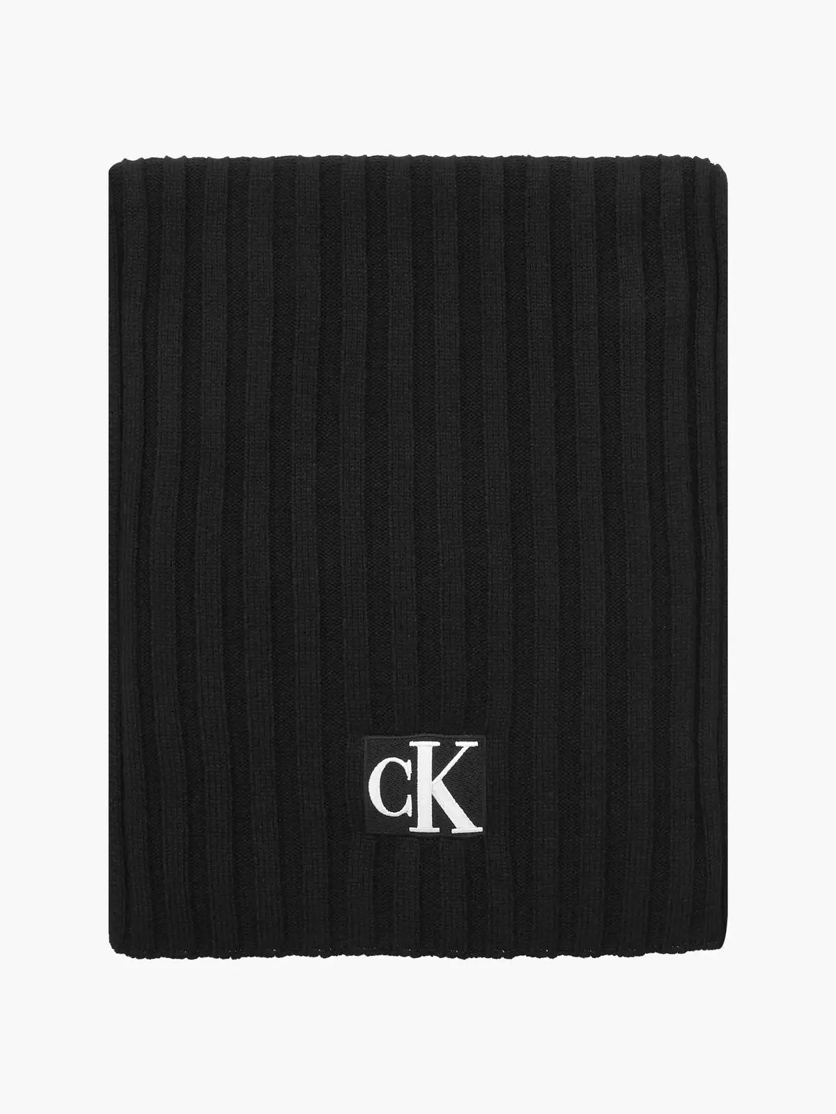 Calvin Klein MONOGRAM RIB SCARF Erkek Siyah Atkı