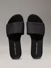 Calvin Klein FLATFORM SANDAL SLID, 0GJ Siyah Kadın Terlik