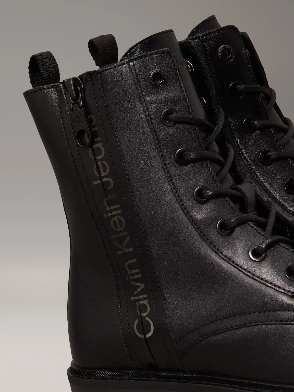 Calvin Klein COMBAT BOOT MID ZIP Kadın Siyah Bot