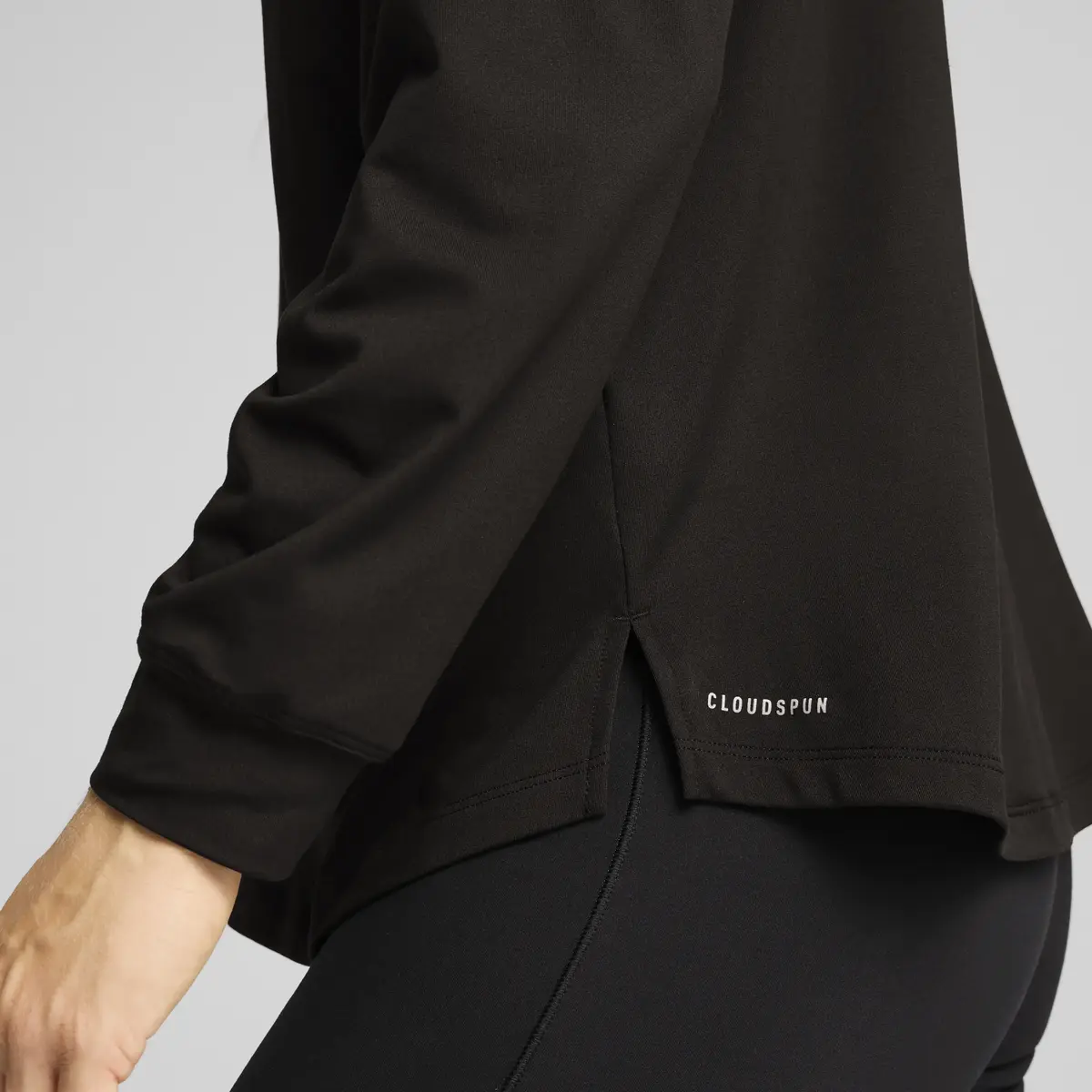 Puma W CLOUDSPUN HOODIE Siyah Kadın Hoodie