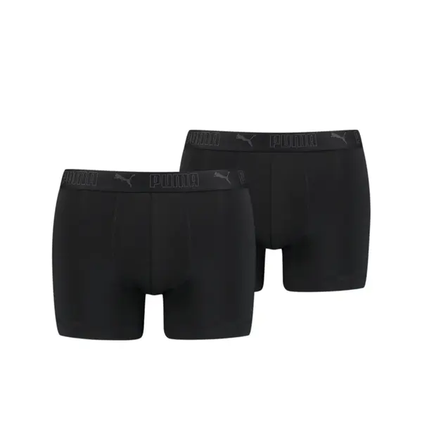 Puma PUMA SPORT MICROFIBER BOXER 2P black Siyah Erkek 2'li Boxer