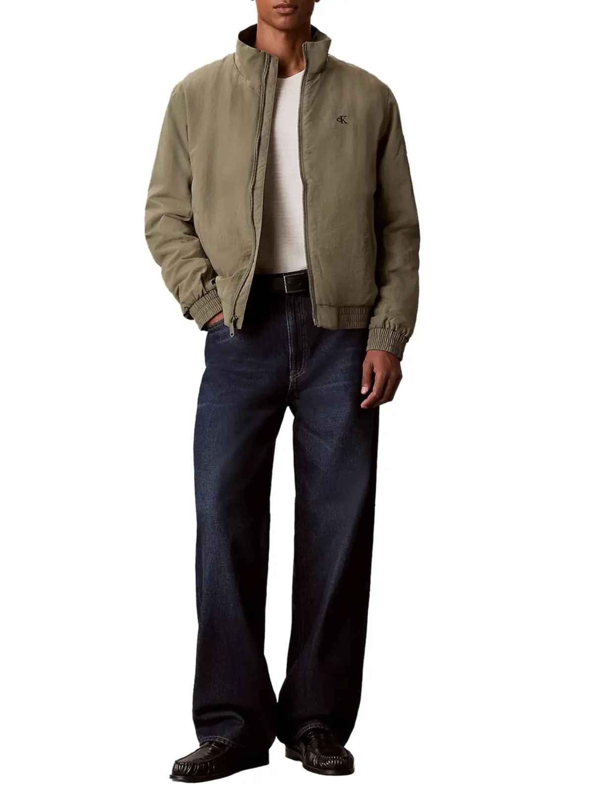 Calvin Klein LS PADDED NYLON HARR, LDY Haki Erkek Ceket