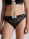 Calvin Klein HIGH WAIST BIKINI, UB1 Siyah Kadın Slip