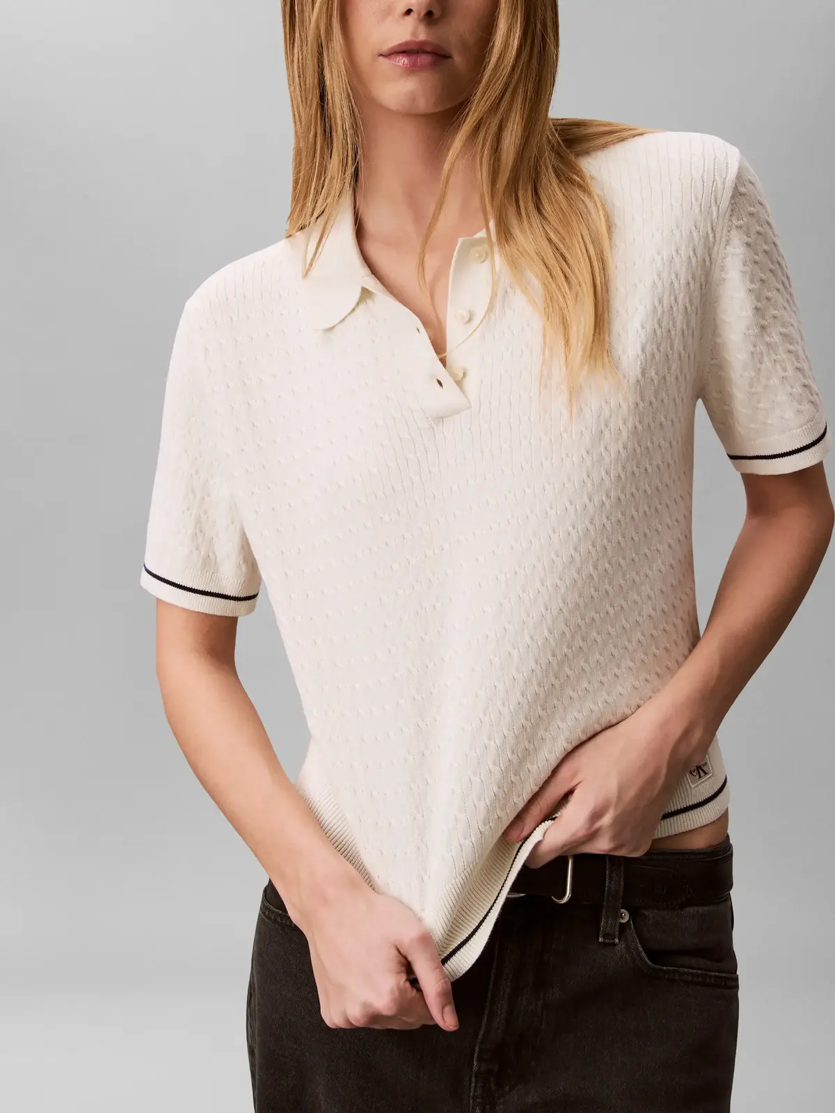 SS WOVEN LABEL CROPP, YAS