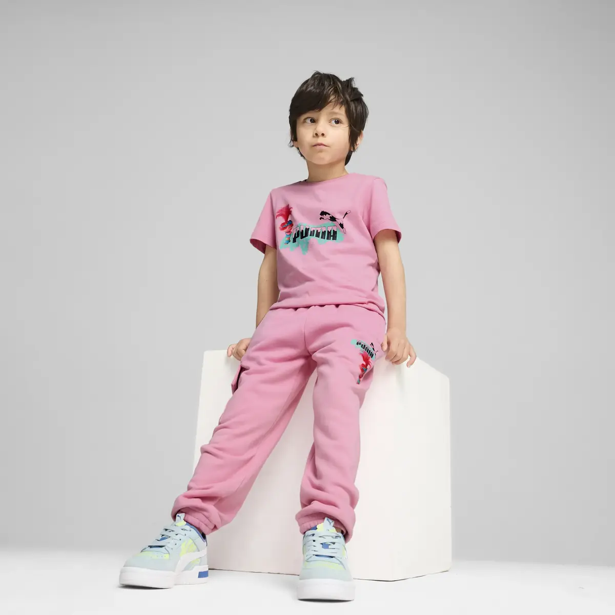 Puma X TROLLS Tee Pembe Unisex T-Shirt & Polo