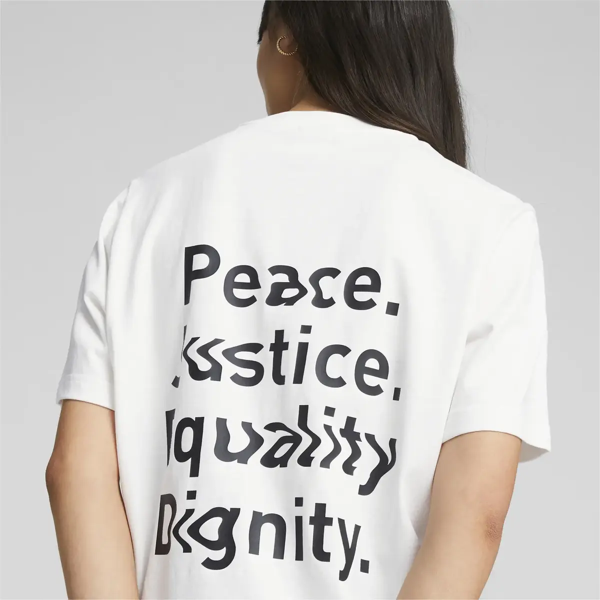 Puma CLASSICS Graphic Tee Beyaz Unisex T-Shirt