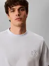 Calvin Klein SS 30S JERSEY EASY Beyaz Erkek Tişört