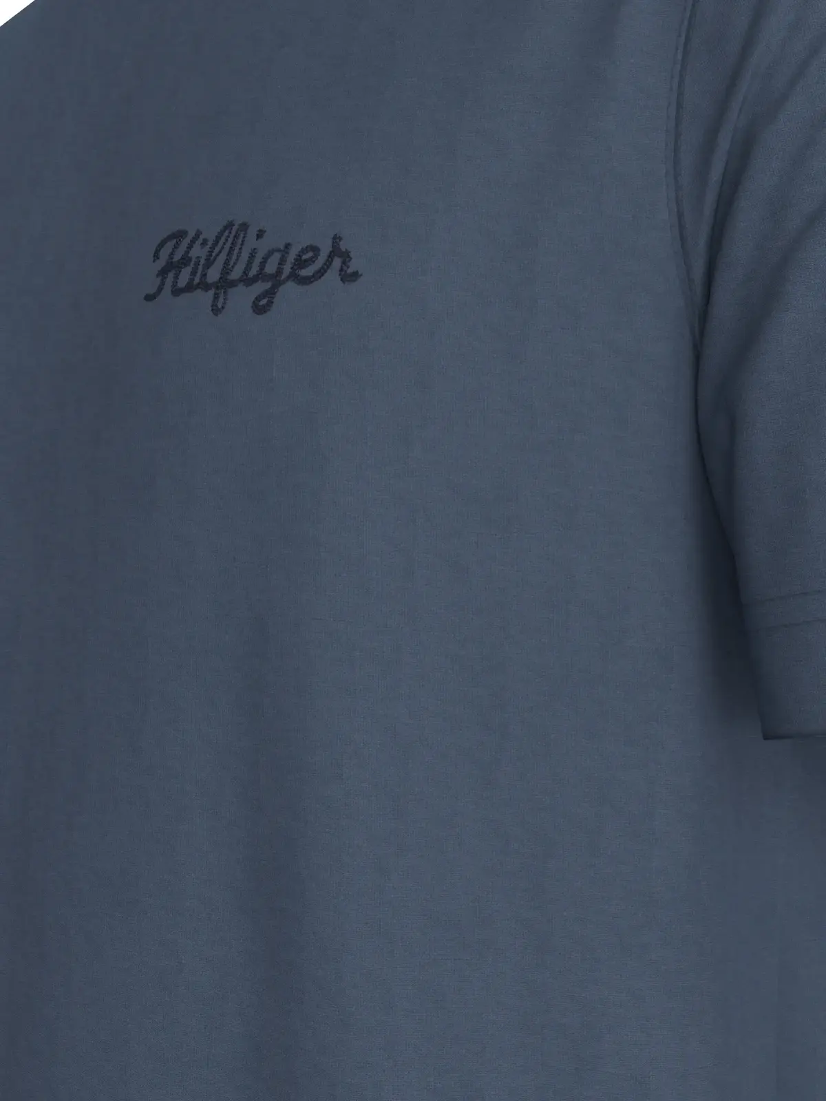 Tommy Hilfiger HILFIGER CHAINSTITCH Erkek Mavi T-Shirt