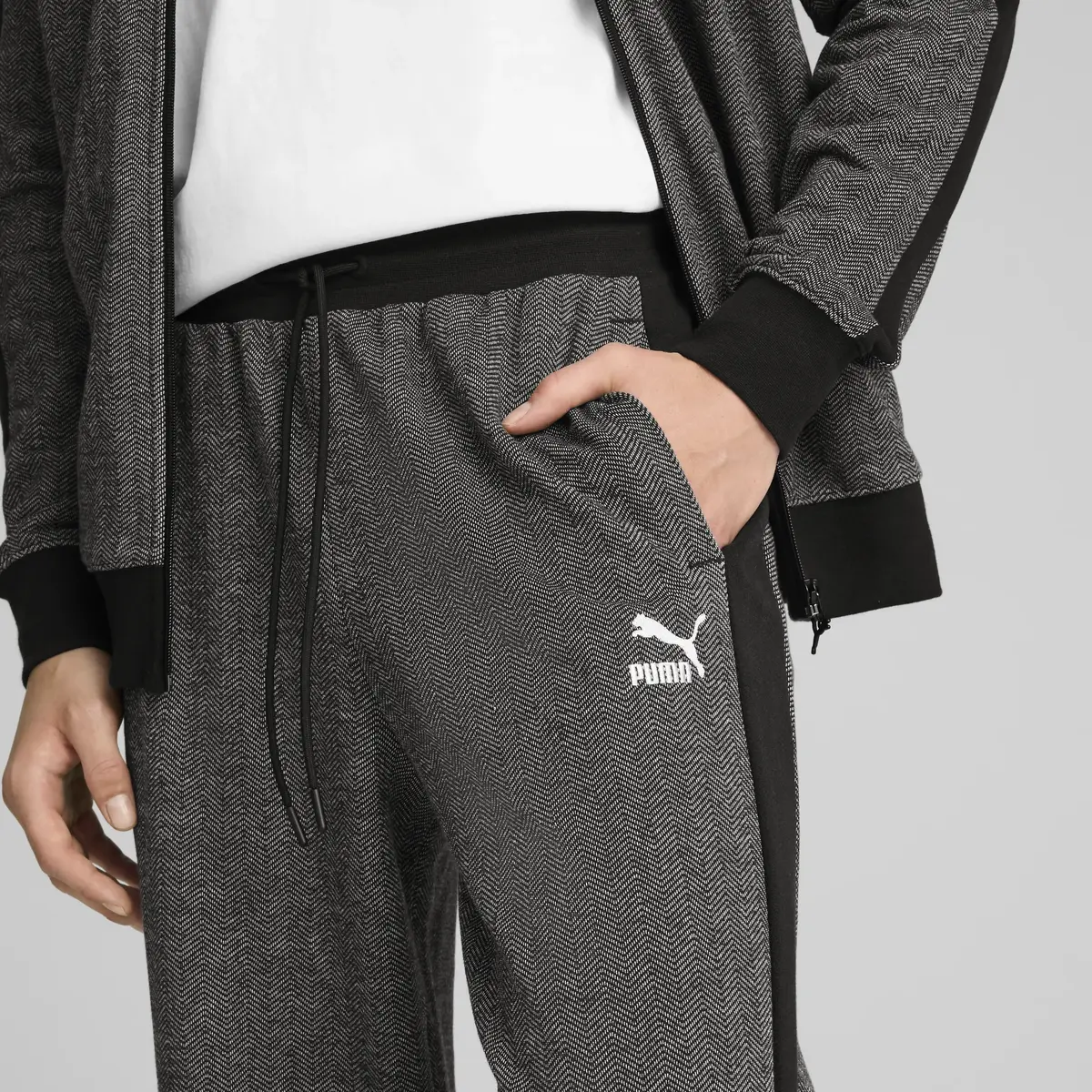 Puma T7 Relaxed Track Pants Siyah Erkek Eşofman Altı