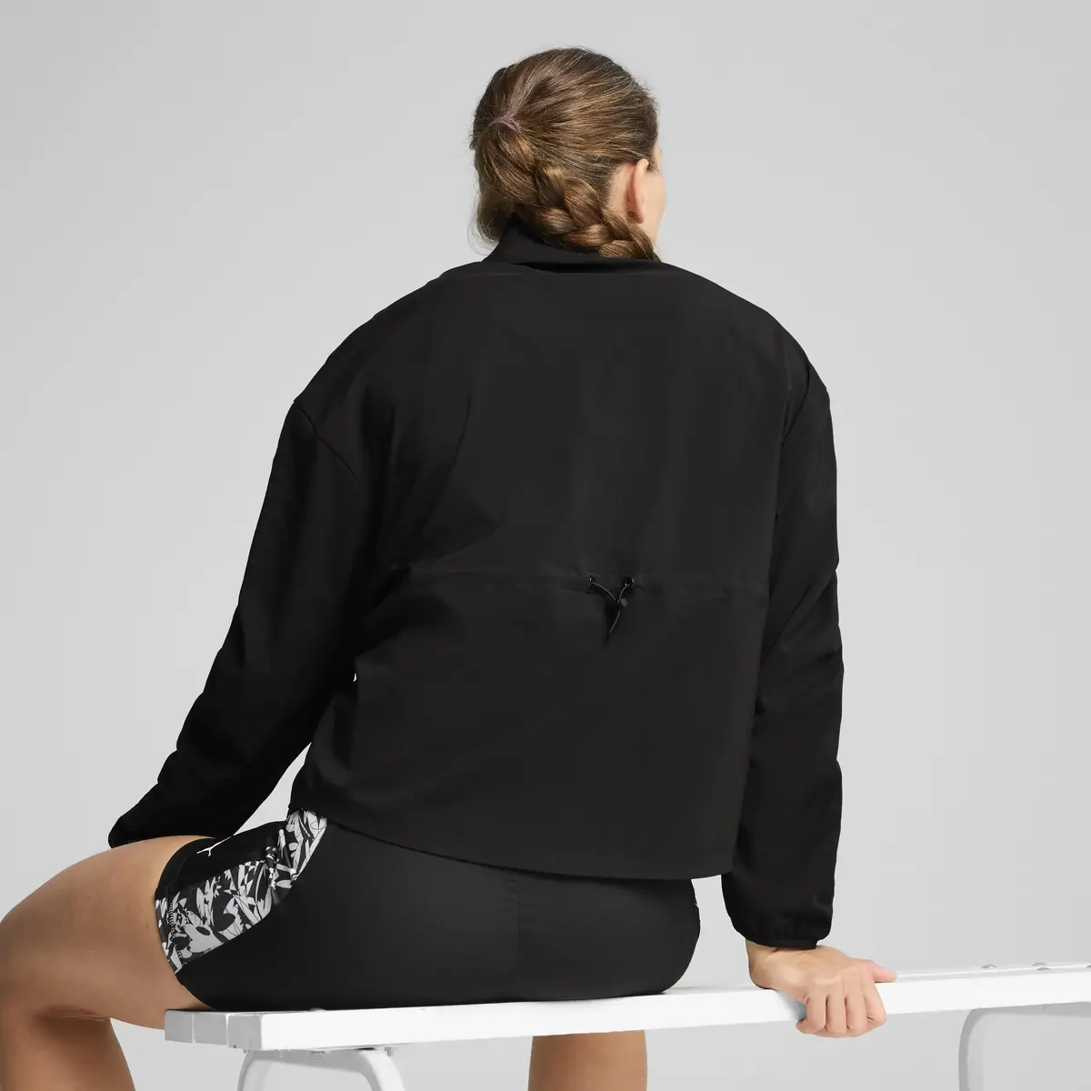 PUMA TROPICAL AOP WOVEN JACKET Siyah Kadın Ceket