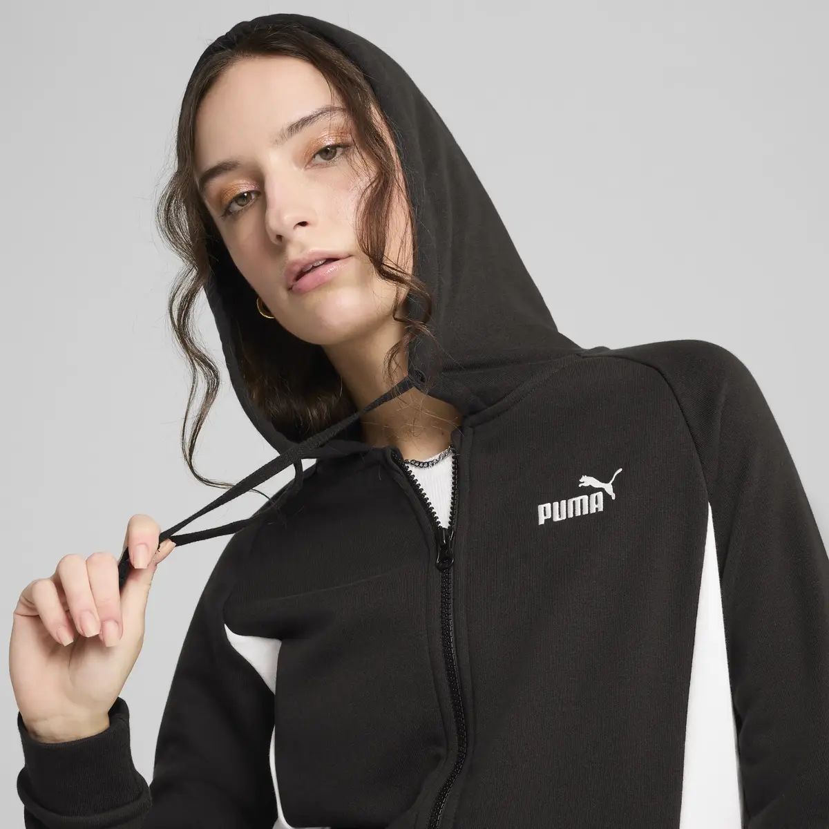 Puma Hooded Sweat Suit Siyah Kadın Eşofman Takımı