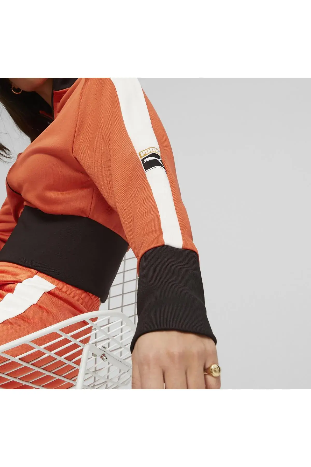 Puma T7 FORWARD HISTORY Track Jacket DK Kahverengi Kadın Fermuarlı Sweatshirt