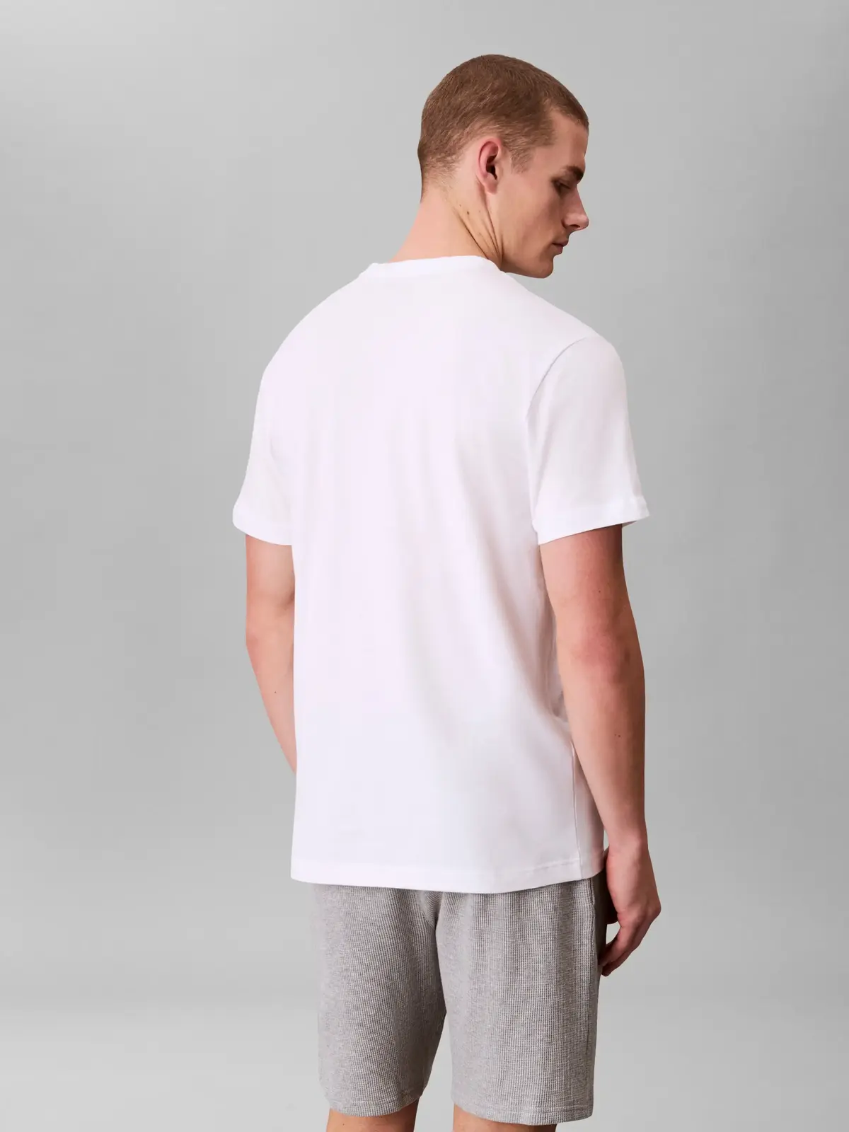 Calvin Klein S/S CREW NECK Beyaz Erkek Tişört