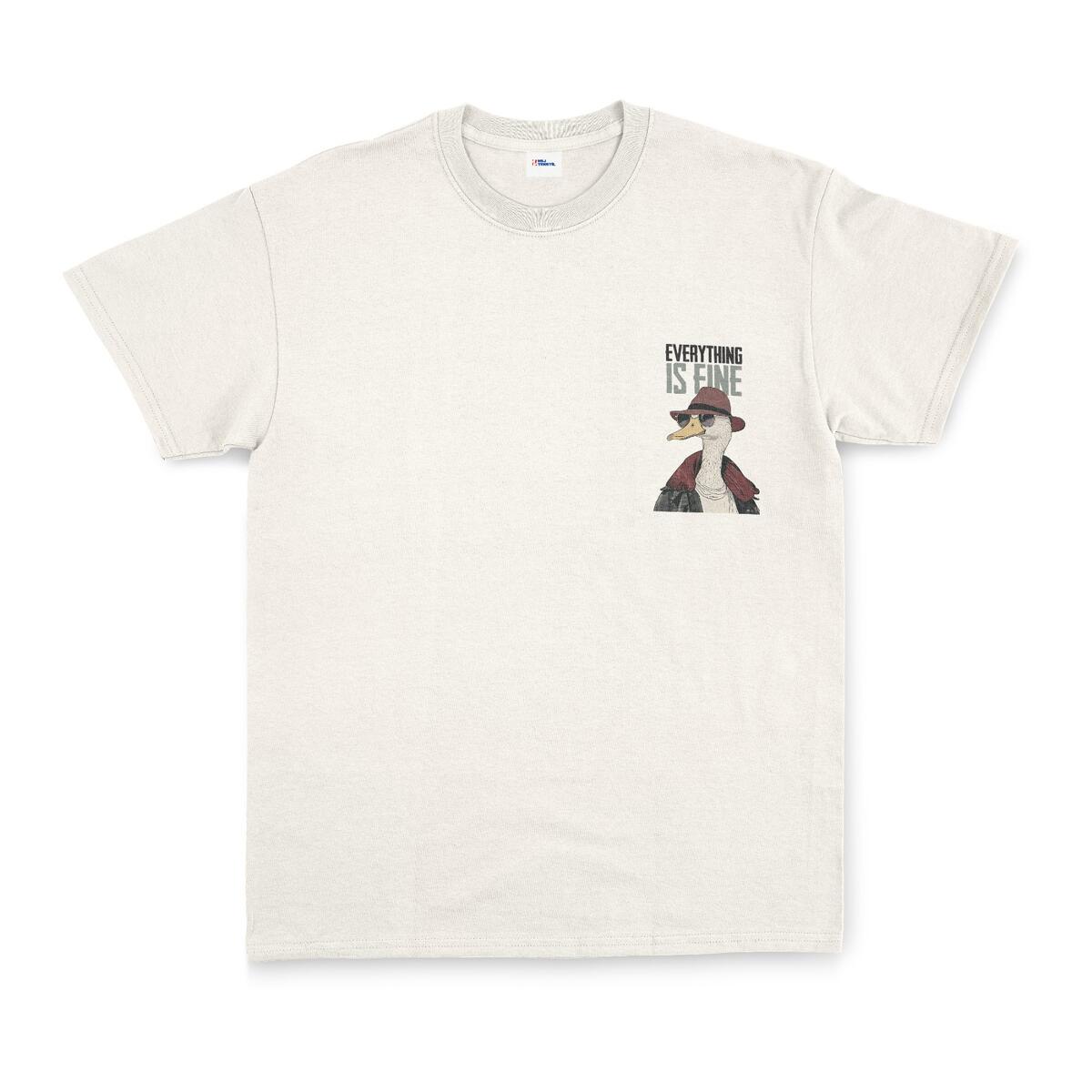 24-7 Cool Duck Beyaz Baskılı Erkek T-Shirt