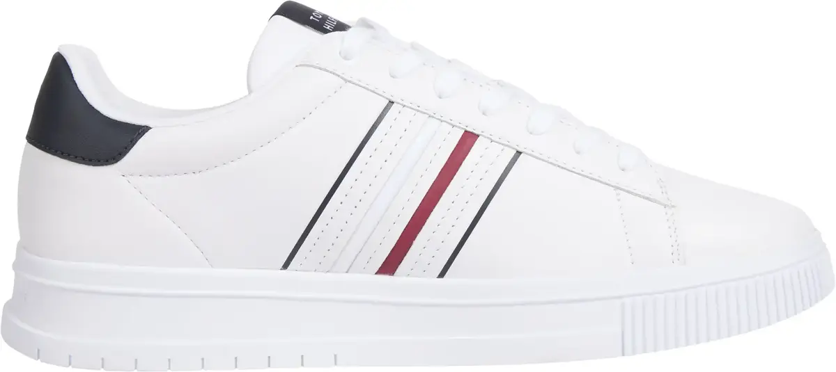 Tommy Hilfiger MODERN CUPSOLE STRIP, YBS Beyaz Erkek Spor Ayakkabı & Sneaker