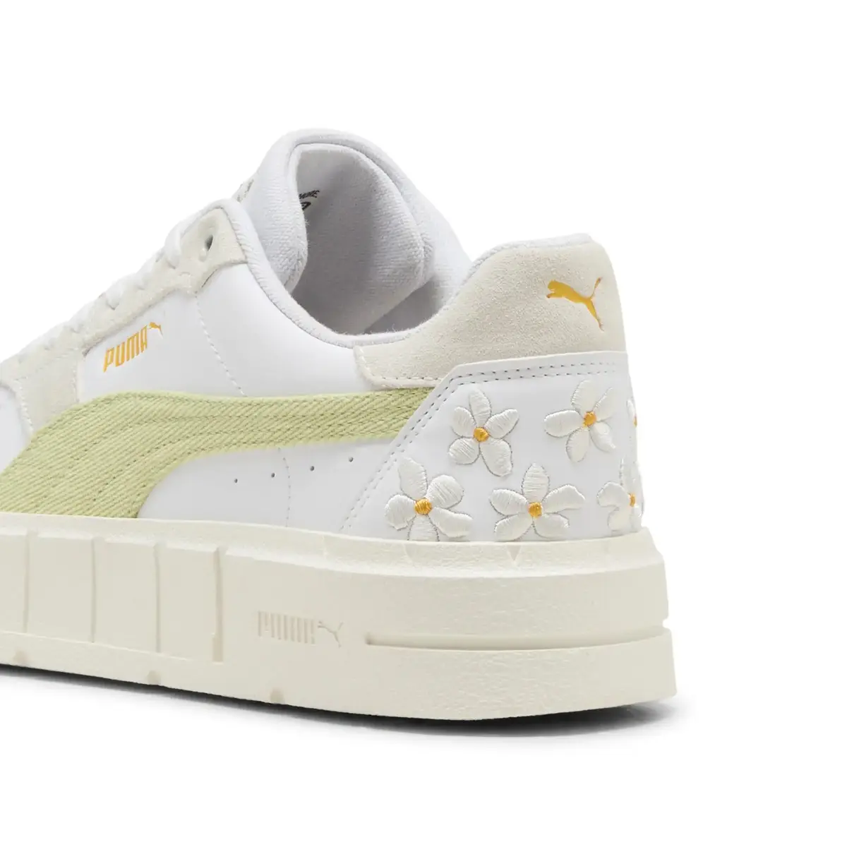Puma PUMA Cali Court Embroidery Wns Beyaz Kadın Günlük Spor Ayakkabı