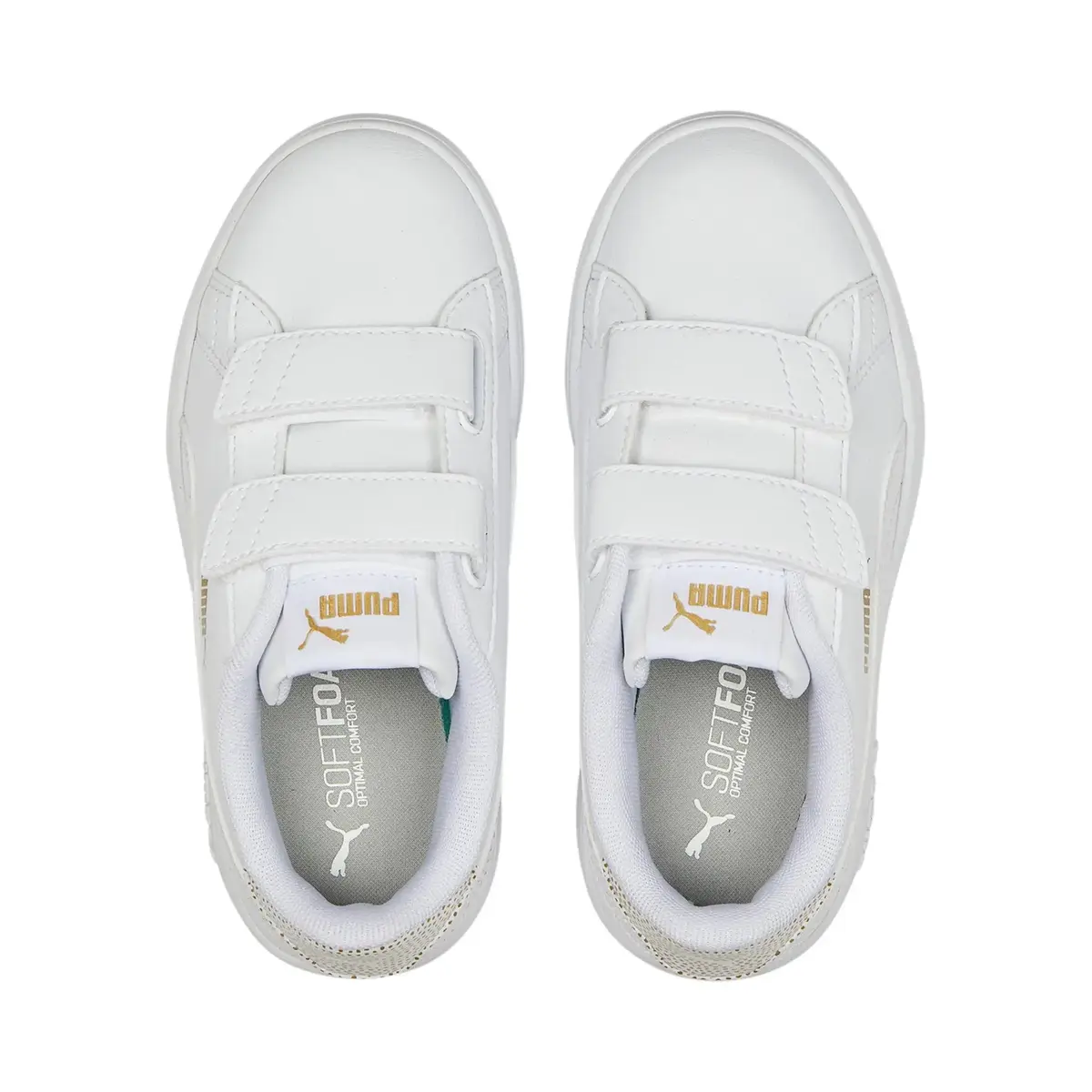 Puma Smash V2 Metallics V Ps Beyaz Kız Çocuk Günlük Spor Ayakkabı