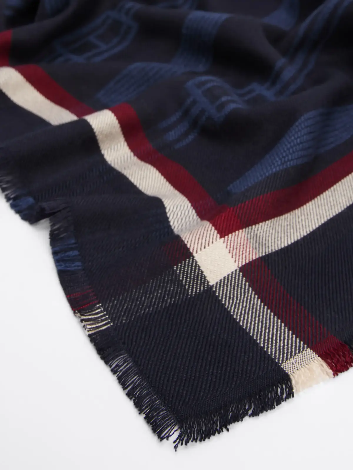 Tommy Hilfiger ESSENTIAL FLAG JACQU, DW6 Siyah Kadın Eldiven-Atkı-Bere