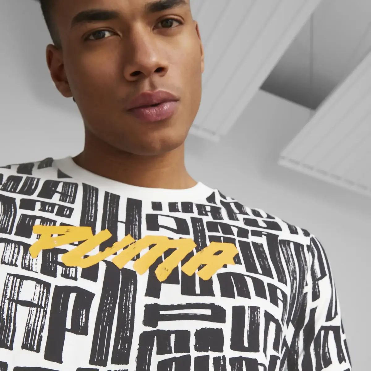 Puma Hoops Aop Tee Beyaz Erkek T-shirt