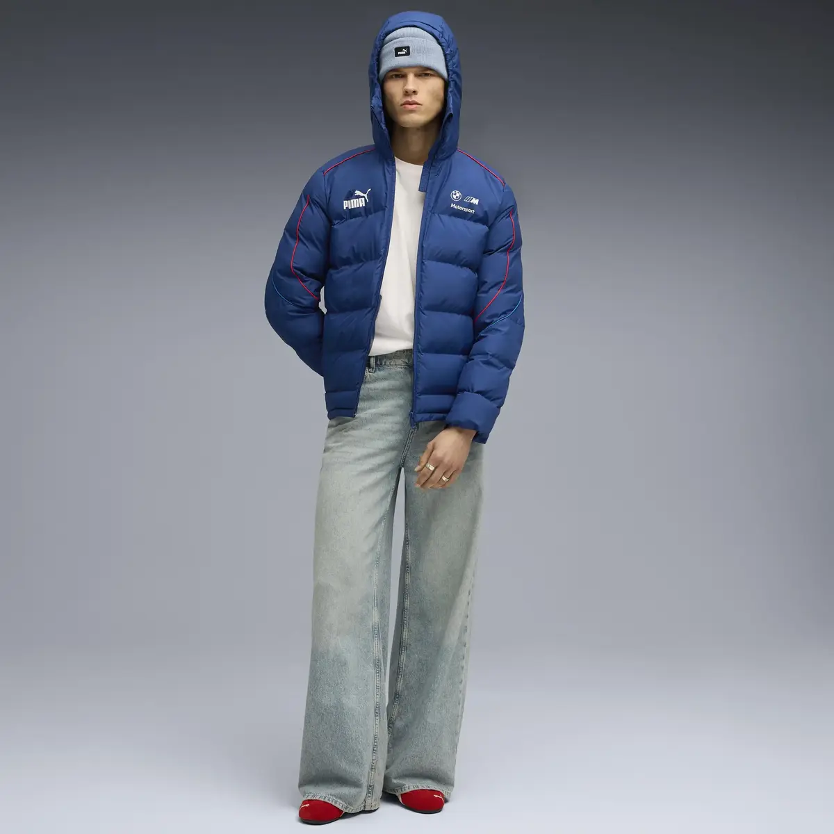 Puma BMW MMS MT7+ Eco Puffer Jkt Mavi Erkek Mont