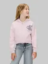 Calvin Klein CK LOGO TERRY ZIP Pembe Çocuk Kapüşonlu Sweatshirt