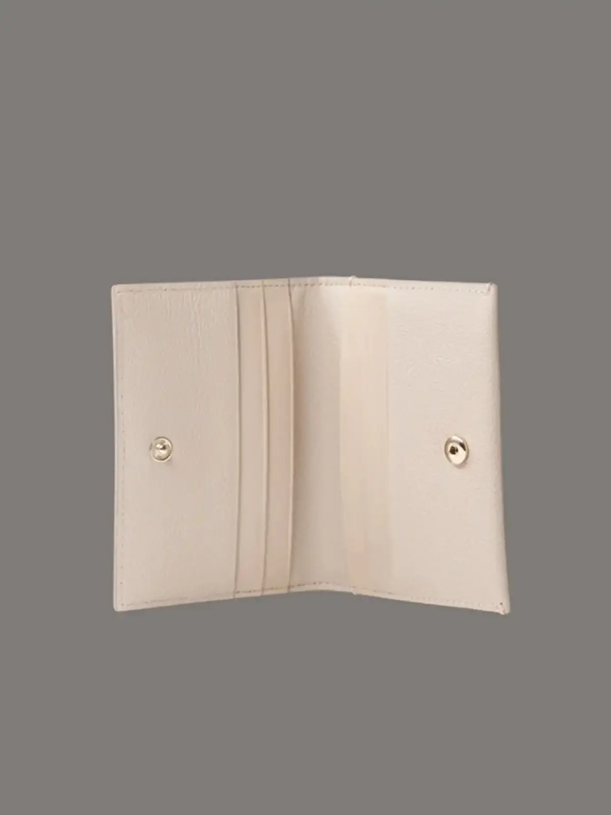 Calvin Klein MIN MONOGRAM 6CC FLAP CARDCASE Bej Kadın Cüzdan