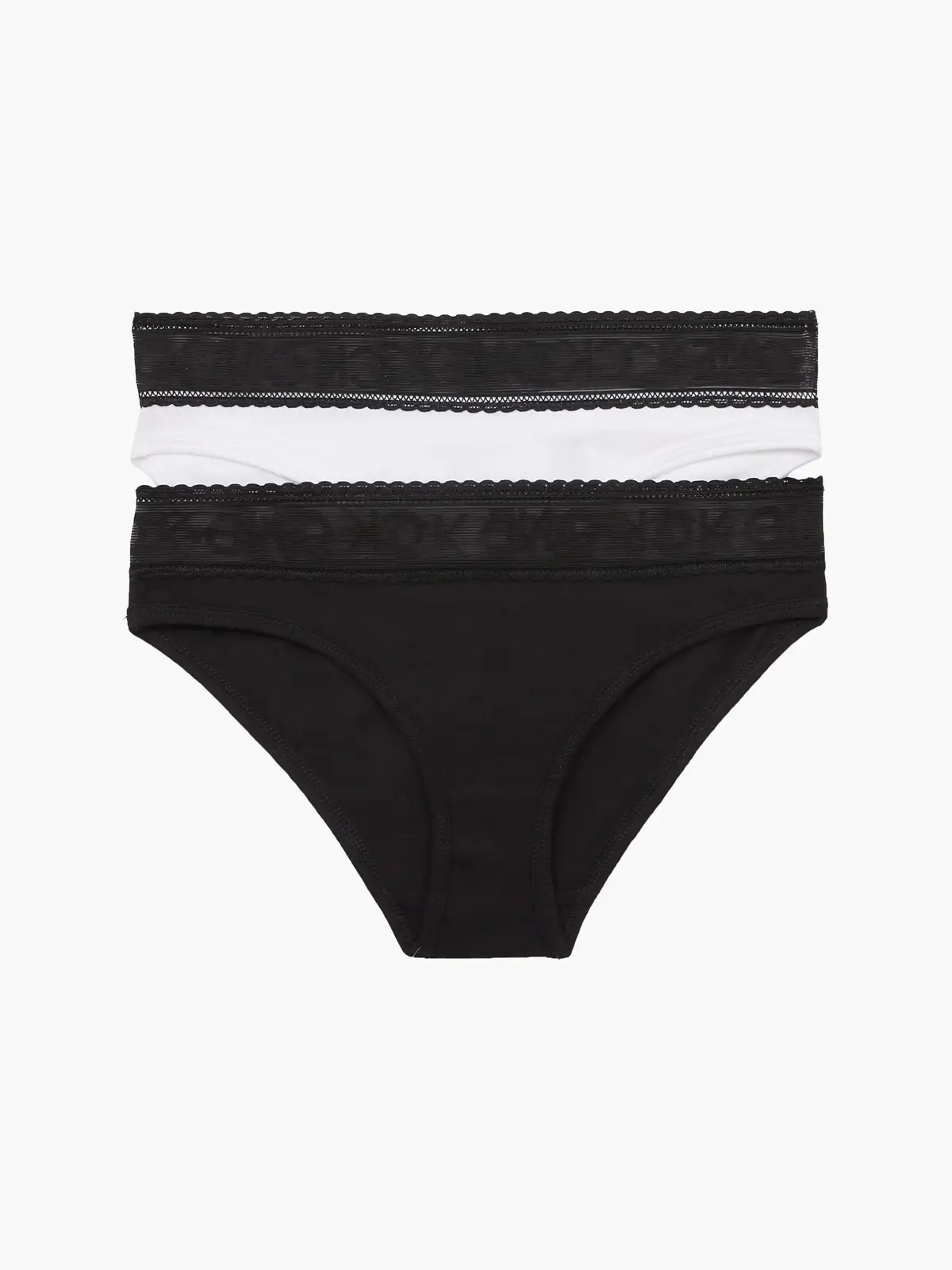 Calvin Klein 2PK BIKINI-LACE Kadın Siyah Bkini Külot Set