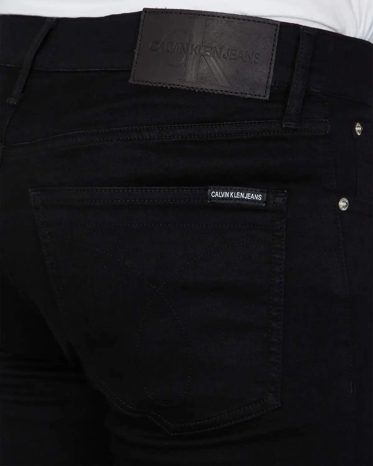 Calvin Klein SUPER SKINNY Erkek Antrasit Kot Pantolon