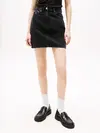 Tommy Hilfiger MOM SKIRT BI8080, 1BZ Siyah Kadın Elbise-Etek