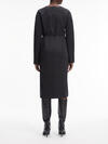 Calvin Klein STRUCTURE TWILL V NE Kadın Siyah Elbise