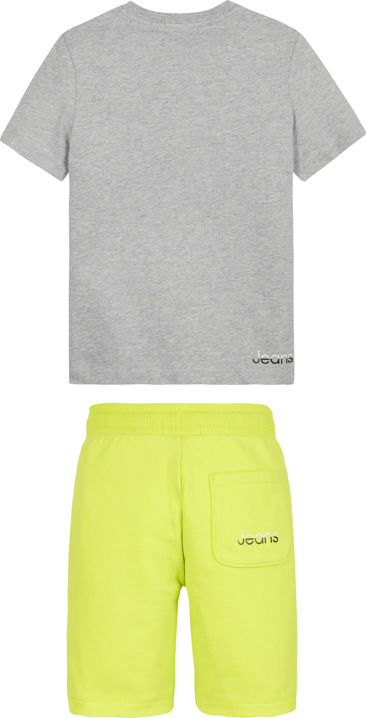 Calvin Klein SPLIT LOGO TEE JOGGE Erkek Gri Şort