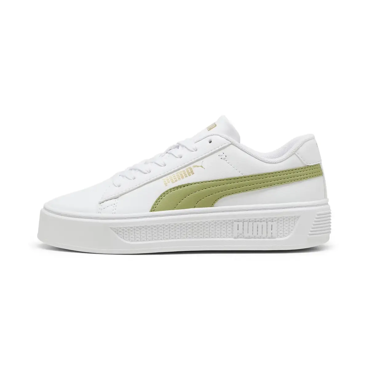 Puma Smash Platform v3 Beyaz Kadın Günlük Spor Ayakkabı