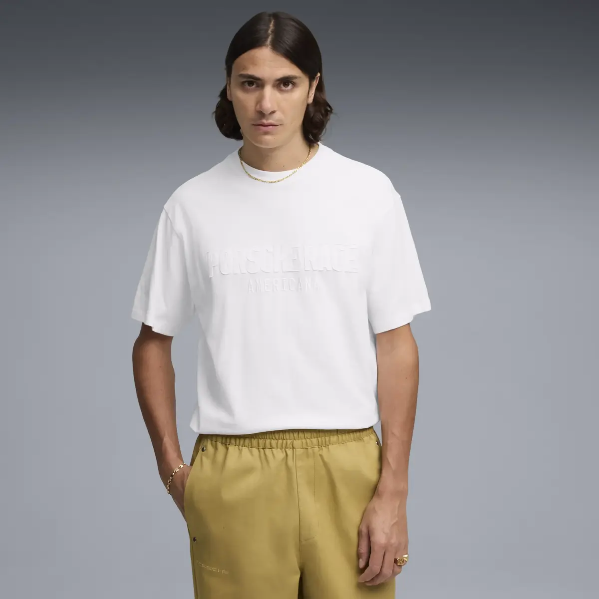 Puma PL Lifestyle Tee Beyaz Erkek T-Shirt