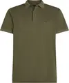 Tommy Hilfiger HIDDEN PLACKET REG P, PLI Yeşil Erkek T-Shirt & Polo