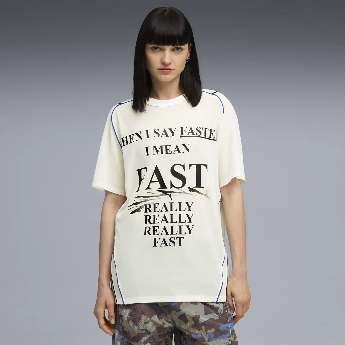 Puma NINE TO FIVE Mesh Top Warm White Beyaz Kadın T-Shirt