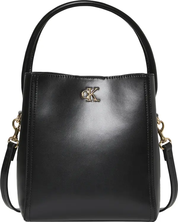 Calvin Klein CK BUCKET WITH STRAP Kadın Siyah Omuz Çanta