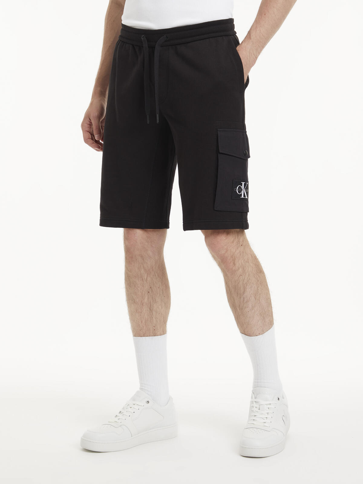 Calvin Klein MONOLOGO BADGE HWK S Erkek Siyah Şort