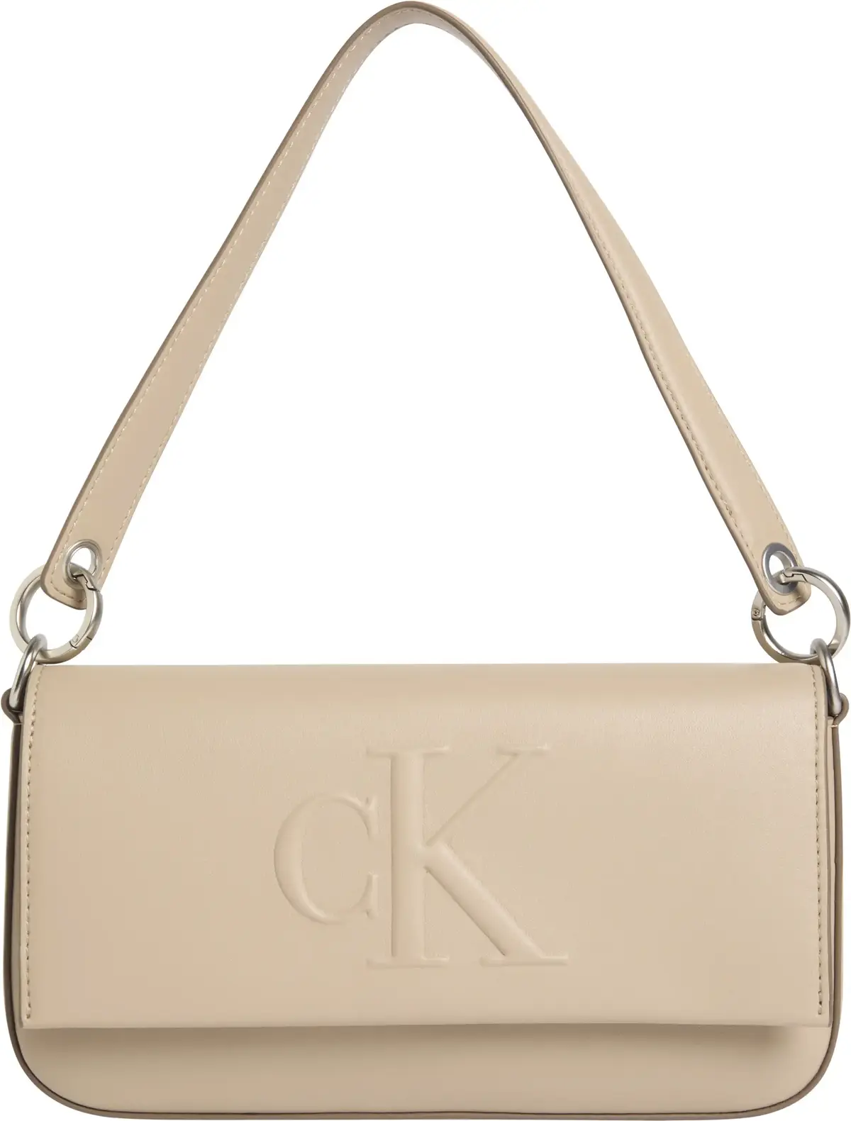 Calvin Klein SCULPTED FLAP SHOULD, PBF Bej Kadın Çanta & Cüzdan